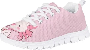 Dolyues Girls Sneakers Fashion Tennis Shoes for Kids Running Athletic Gym Sport Sneaker