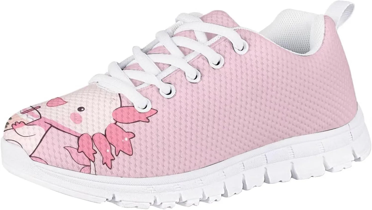 Dolyues Girls Sneakers Fashion Tennis Shoes for Kids Running Athletic Gym Sport Sneaker