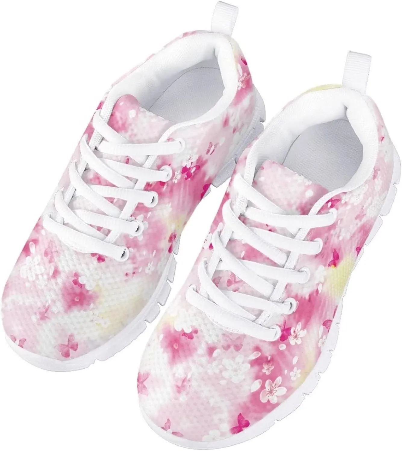 Dolyues Kids Shoes Lightweight Breathable Girls Tennis Sneakers for Running Athletic Walking Gym Sports
