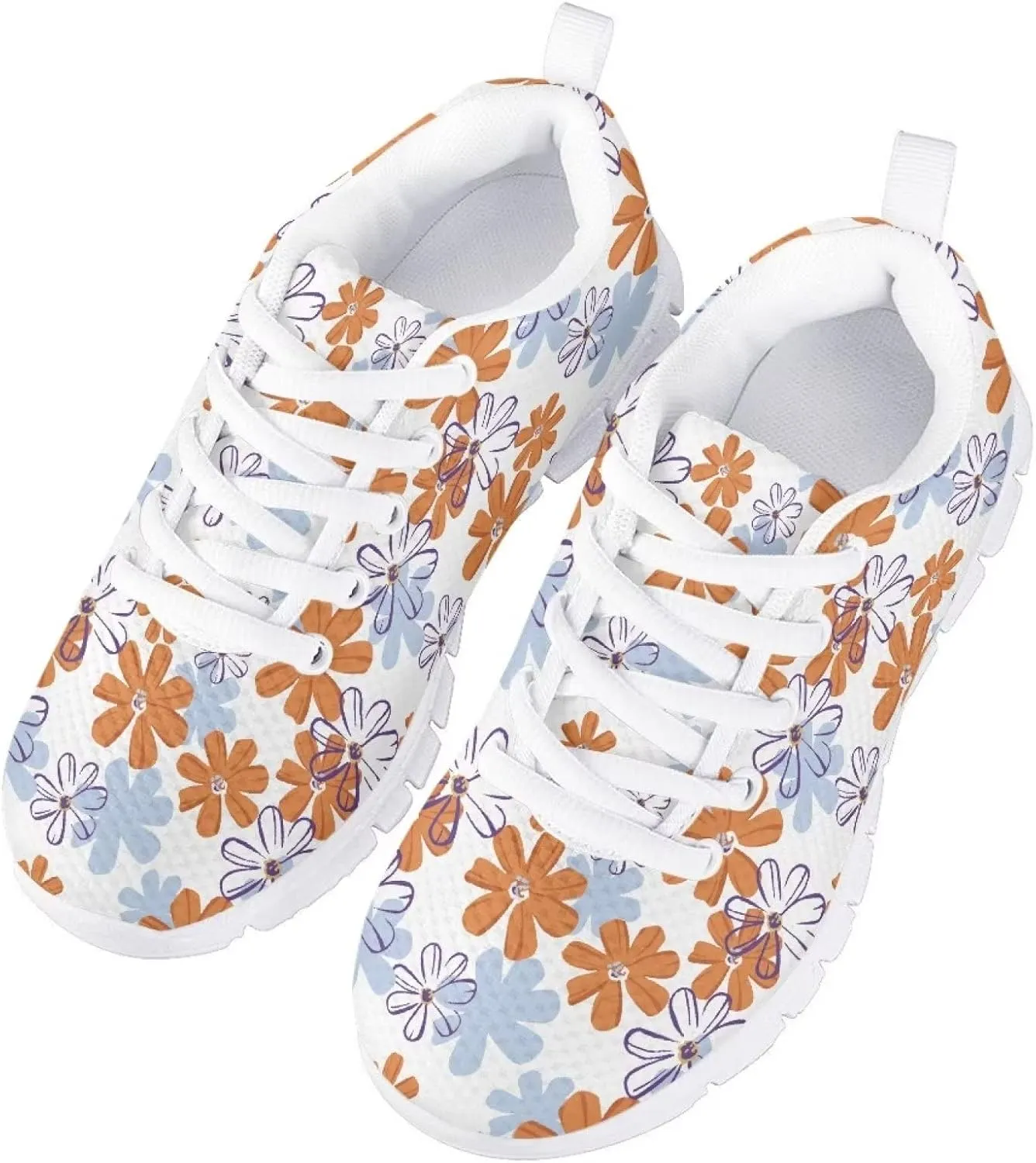 Dolyues Kids Shoes Lightweight Breathable Girls Tennis Sneakers for Running Athletic Walking Gym Sports