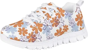 Dolyues Kids Shoes Lightweight Breathable Girls Tennis Sneakers for Running Athletic Walking Gym Sports