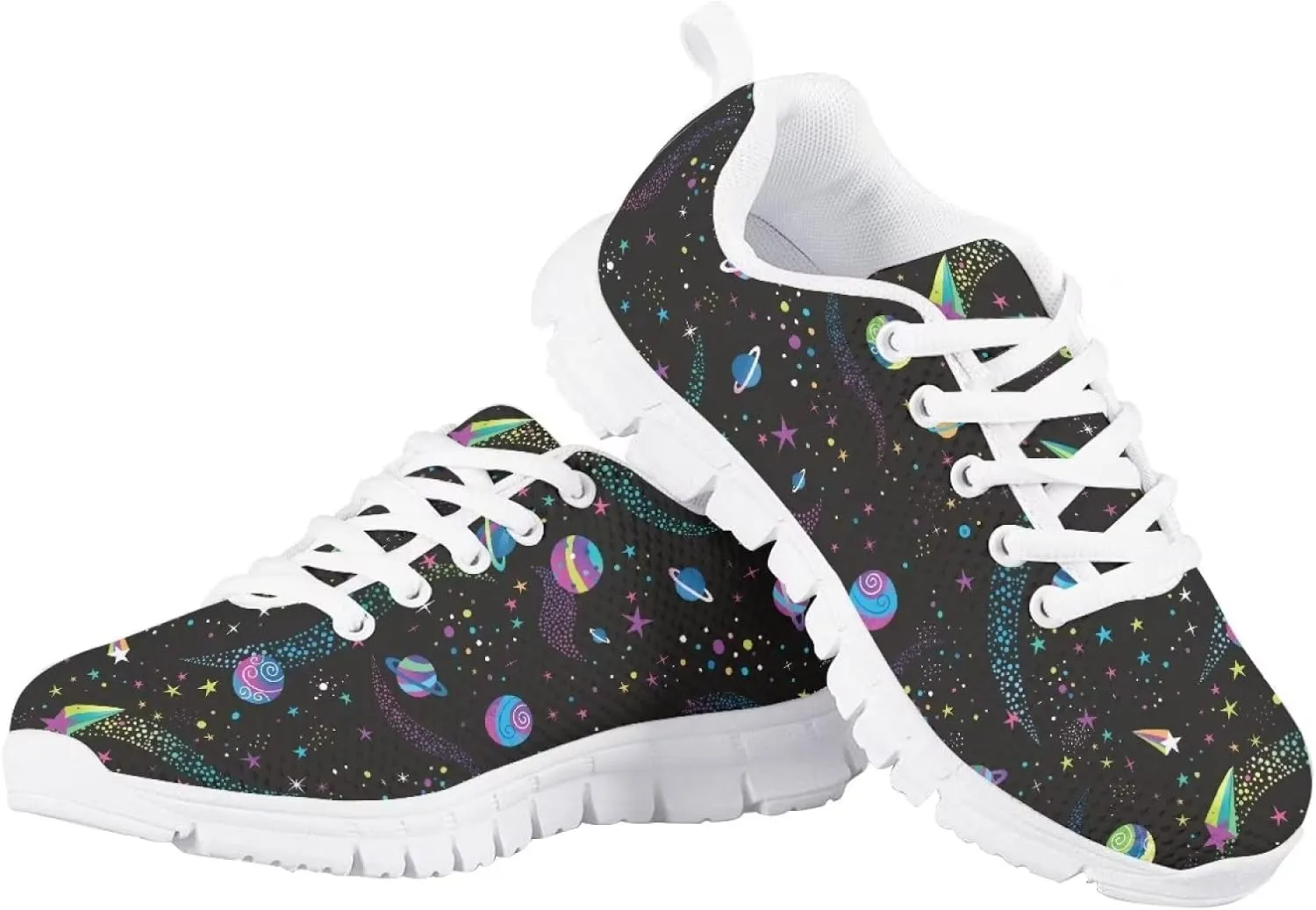 Dolyues Kids Shoes Lightweight Breathable Girls Tennis Sneakers for Running Athletic Walking Gym Sports