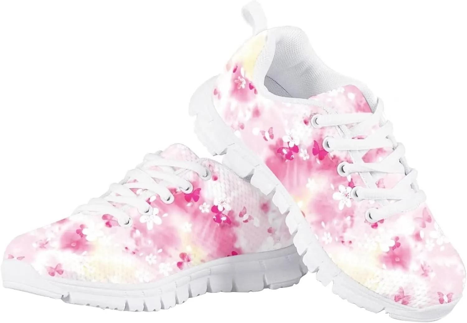 Dolyues Kids Shoes Lightweight Breathable Girls Tennis Sneakers for Running Athletic Walking Gym Sports