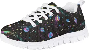 Dolyues Kids Shoes Lightweight Breathable Girls Tennis Sneakers for Running Athletic Walking Gym Sports