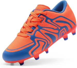DREAM PAIRS Boys Girls Soccer Cleats Youth Firm Groud Baseball Cleats Sport Athletic Outdoor Trainning Football Shoes for Little/Big Kid
