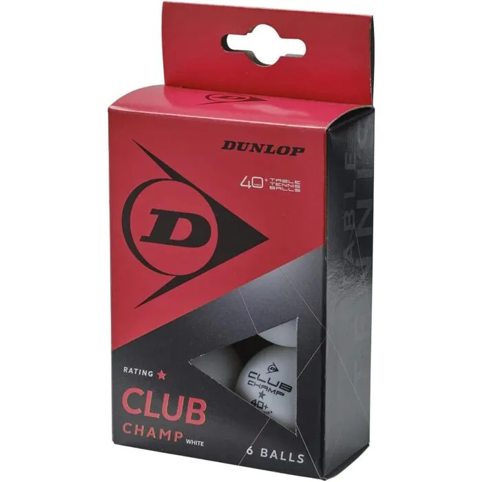 Dunlop Club Champ Table Tennis Ball White