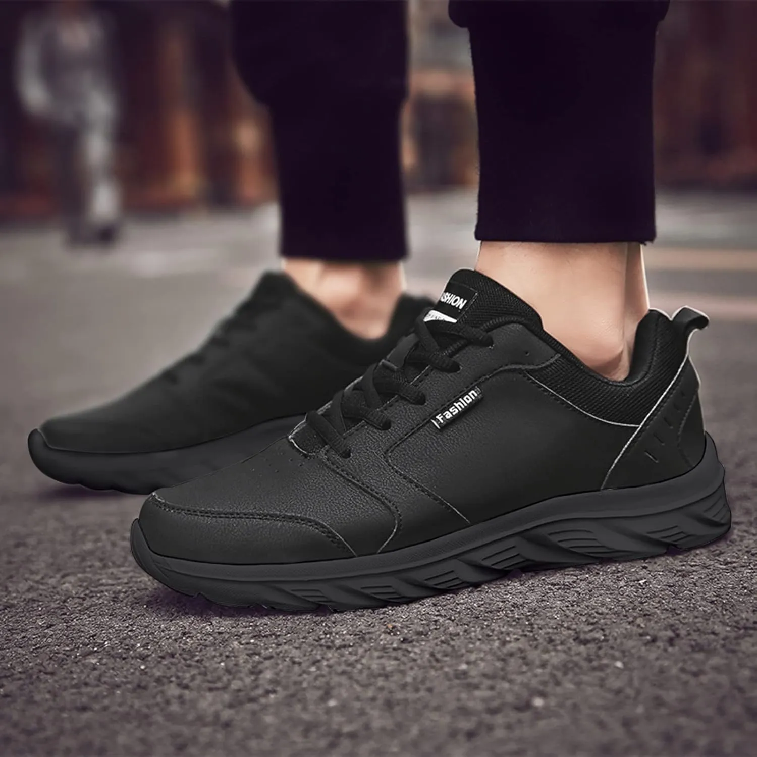 Fashion Summer Men Flat Lightweight Comfortable Casual Lace Up Solid Color Mens Sneaker Boots Casual Shoes