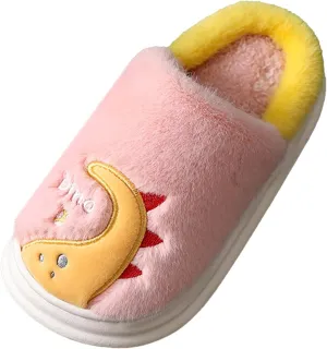 Fluff Slippers for Girls Fashion Autumn And Winter Boys And Girls Slippers Flat Bottom Thick Girls Flip Flops Size 5