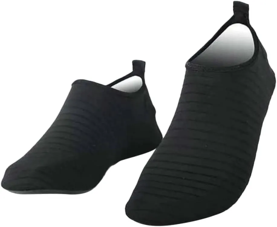 Gatuida 1 Pair Silicone Non Slip Socks for Yoga Pilates and Fitness Thickened Design for Enhanced Stability Comfortable Foot Cover Black Fits