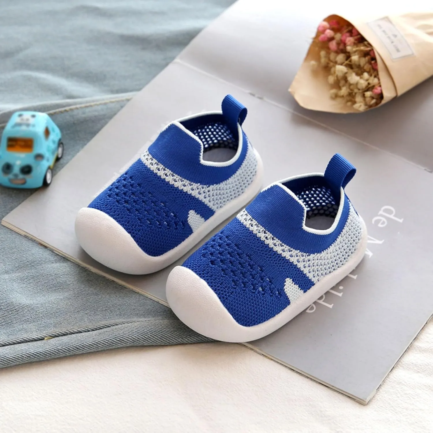 Girls Boys Leisure Shoes Mesh Soft Bottom Breathable Slip On Sport Shoes Socks Shoes Toddler Size 8 Boys Shoes