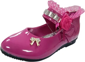 Girls Dress Shoes,0-12 Years Children Baby Girls Flower Leather Single Shoes Soft Dance Princess Shoes Wedding Shoes