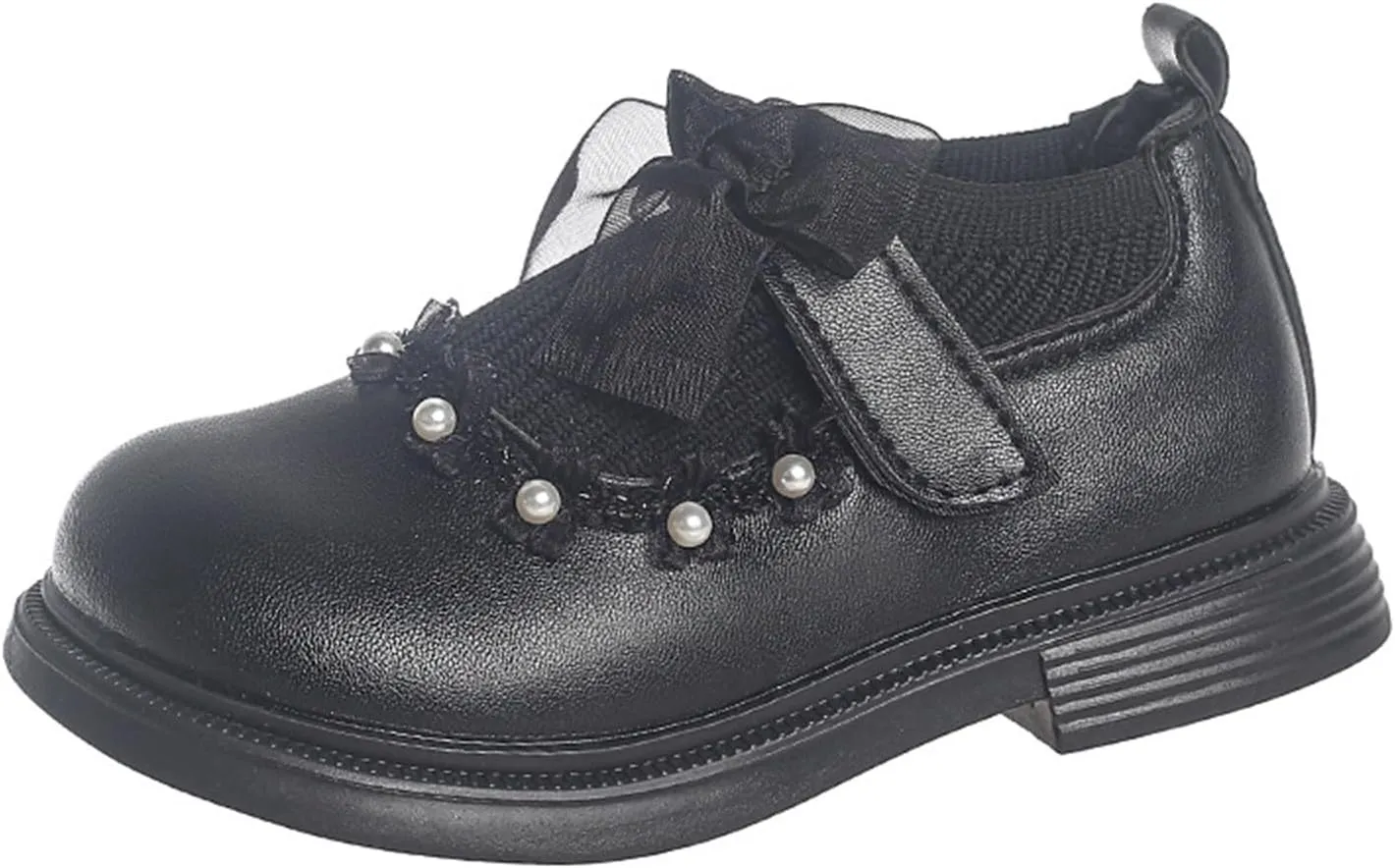 Girls Kids Leather Sneakers Toddler Girl High Toe School Sequins Shoes Childrens Soft Sole Ankle Loafers aterproof