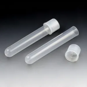 Globe Scientific Plastic Culture Tube with Dual Position Snap Cap, Sterile, 17 x 100 mm, 15ml