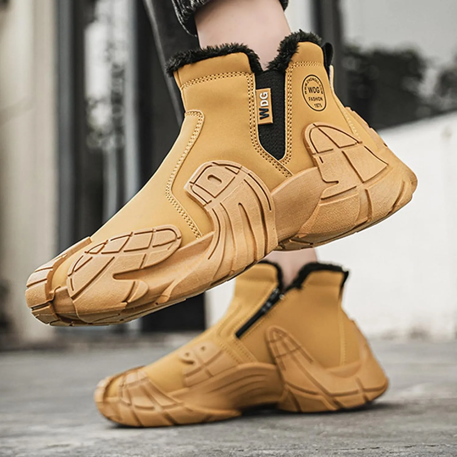 High Top Mens Hiking Shoes Casual Shoes Sneakers Sneakers Non-Slip Outdoor Soles Hiking Shoes Snow Boots