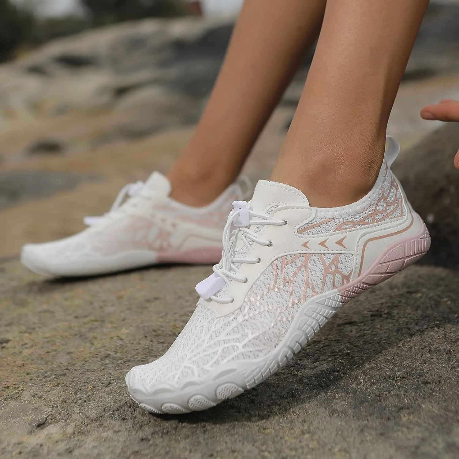 Hike Barefoot Shoes for Women Men Breathable Athletic Footwear Zero Drop Trail Running Shoes with Wide Toe Box