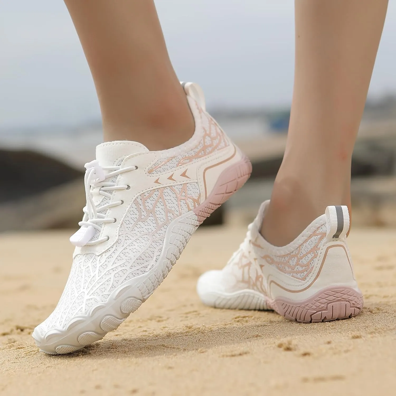Hike Barefoot Shoes for Women Men Breathable Athletic Footwear Zero Drop Trail Running Shoes with Wide Toe Box