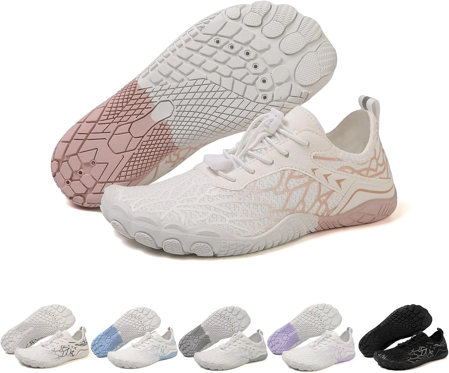 Hike Barefoot Shoes for Women Men Breathable Athletic Footwear Zero Drop Trail Running Shoes with Wide Toe Box