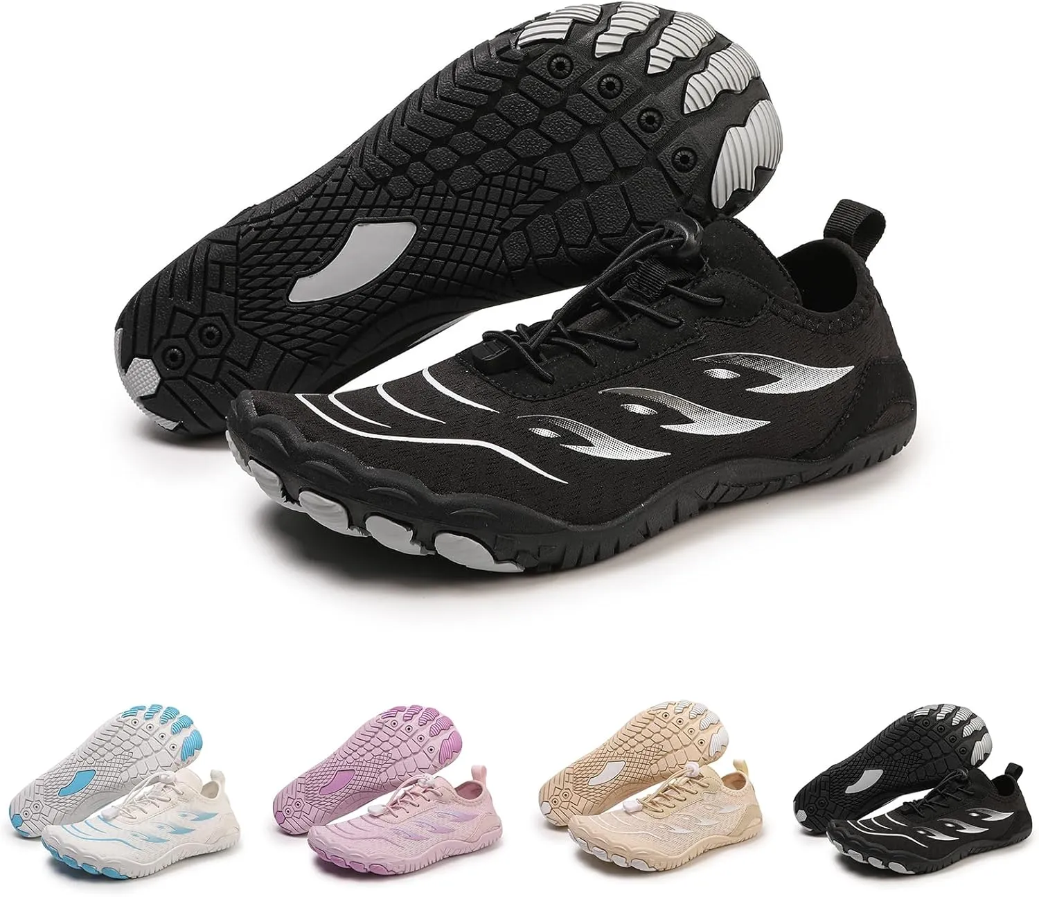 Hiking Footwear for Women Men Healthy & Non-Slip Fashion Trail Running Shoes,Lightweight Wide Toe Box & Quick Dry Hiking Footwear,Outdoor Zero Drop Water Shoes with Adjustable Strap