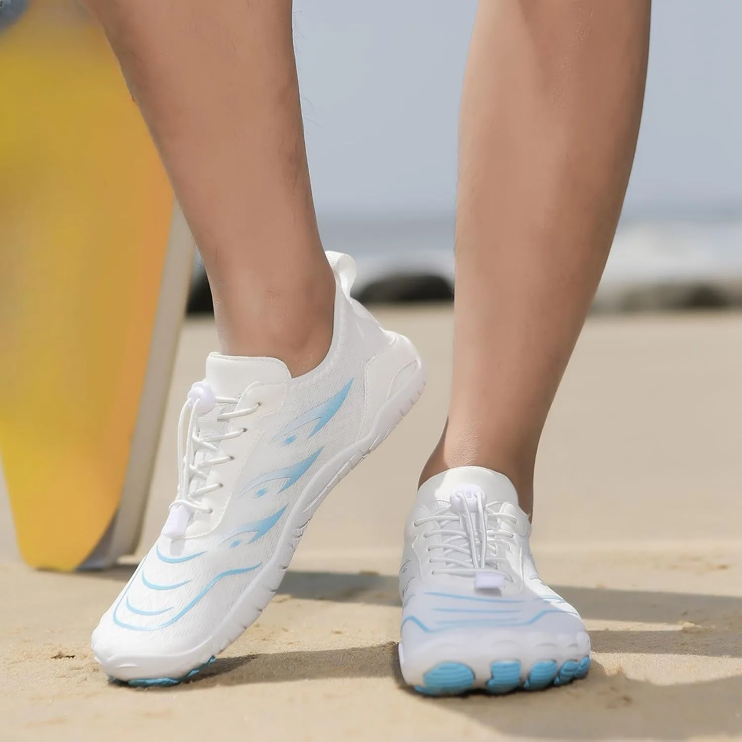 Hiking Footwear for Women Men Healthy & Non-Slip Fashion Trail Running Shoes,Lightweight Wide Toe Box & Quick Dry Hiking Footwear,Outdoor Zero Drop Water Shoes with Adjustable Strap