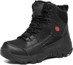 Kervaky Men's Snow, Mountaineering, Hiking, Military Tactical, Work & Outdoor Warm Boots