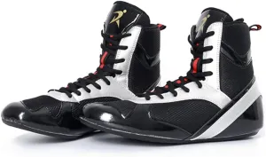 Kids Adults Boxing Shoes, Men's Wrestling Shoes Teenagers Kickboxing Sparring Trainers Breathable Bodybuilding Boxing Boots