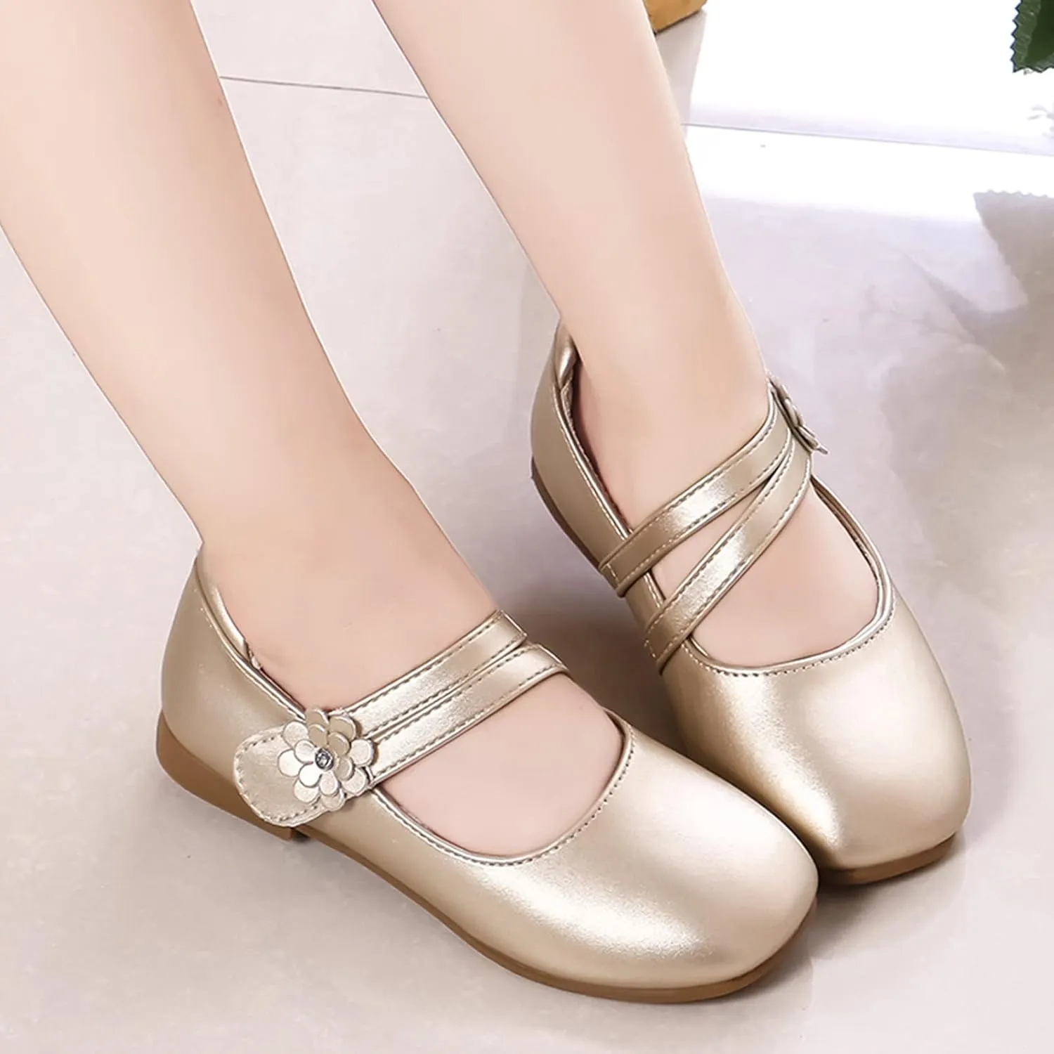 Kids Outside Shoes Girl Shoes Small Leather Shoes Single Shoes Children Dance Shoes Girls Girls Running Shoes