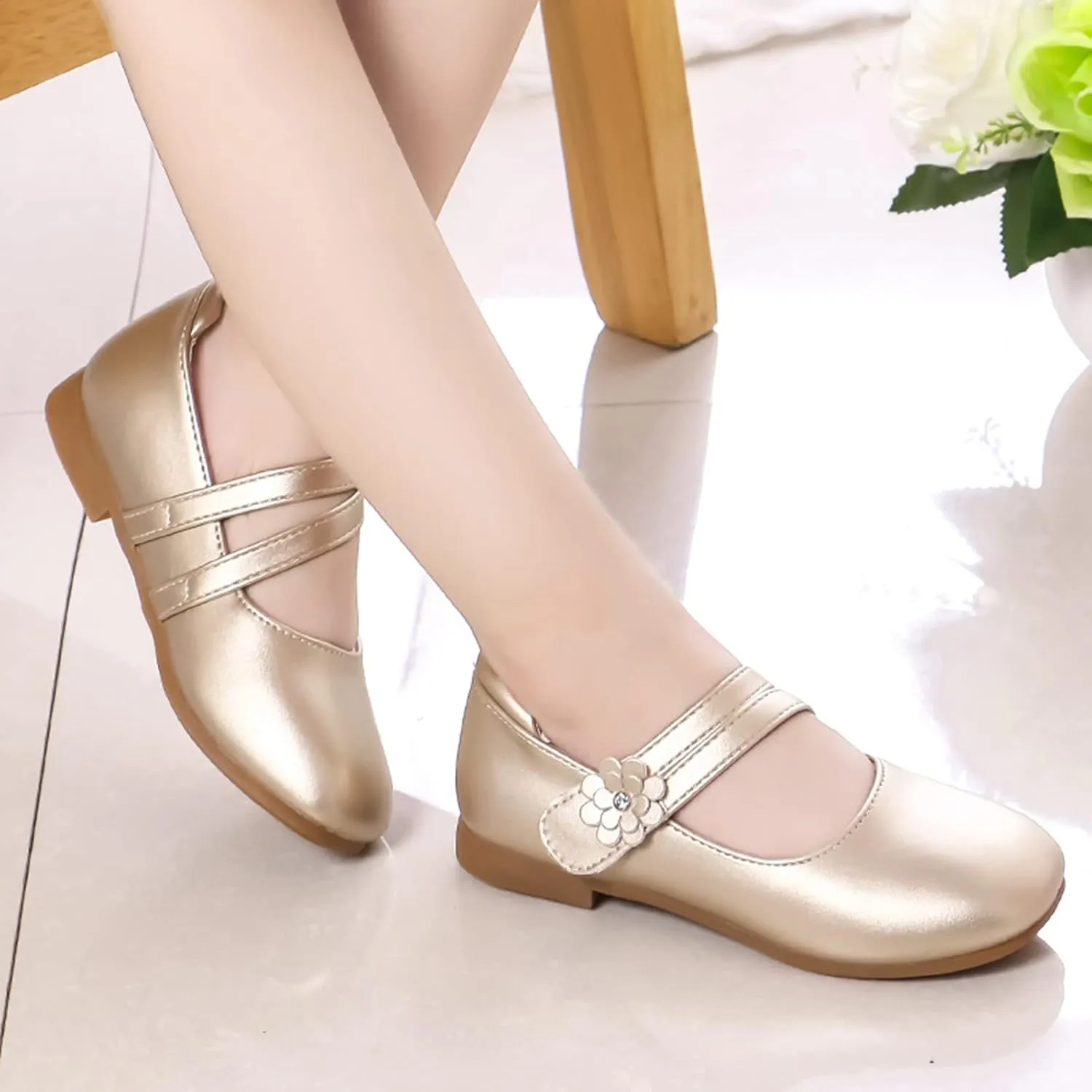 Kids Outside Shoes Girl Shoes Small Leather Shoes Single Shoes Children Dance Shoes Girls Girls Running Shoes