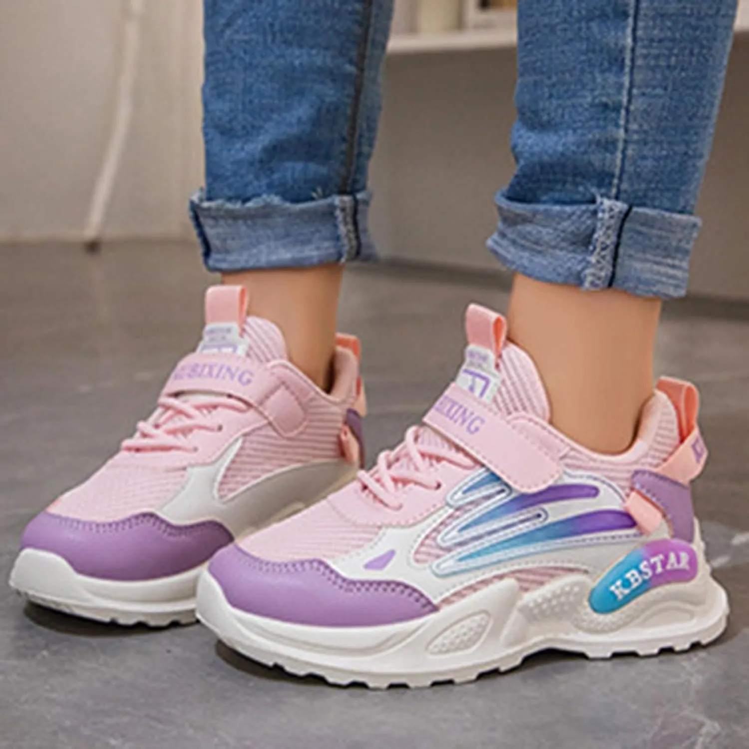 Kids Running Shoes Toddler Big Kids Shoes Boys Girls Breathable Sneakers Athletic Running Casual White Sports