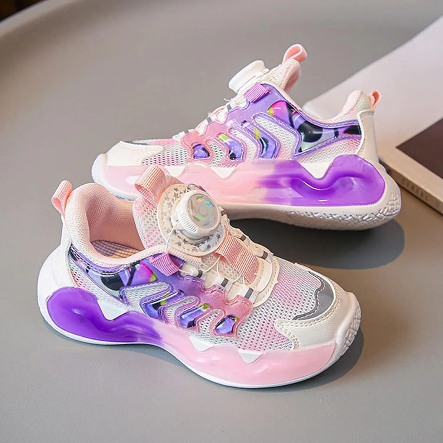 Kids Sneakers for Boys Girls Running Tennis Shoes Basketball Mesh Breathable Athletic Elementary School Shoes