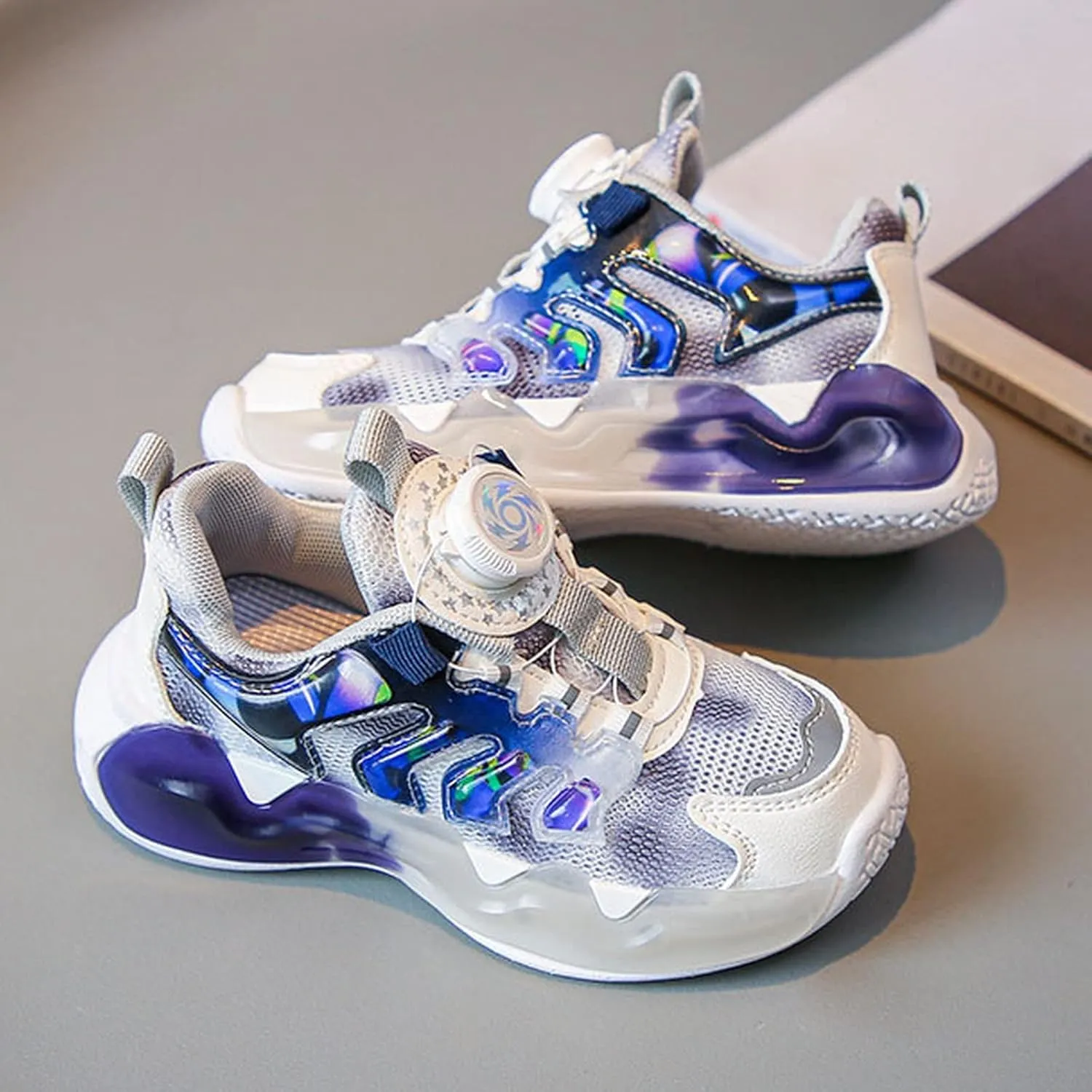 Kids Sneakers for Boys Girls Running Tennis Shoes Basketball Mesh Breathable Athletic Elementary School Shoes