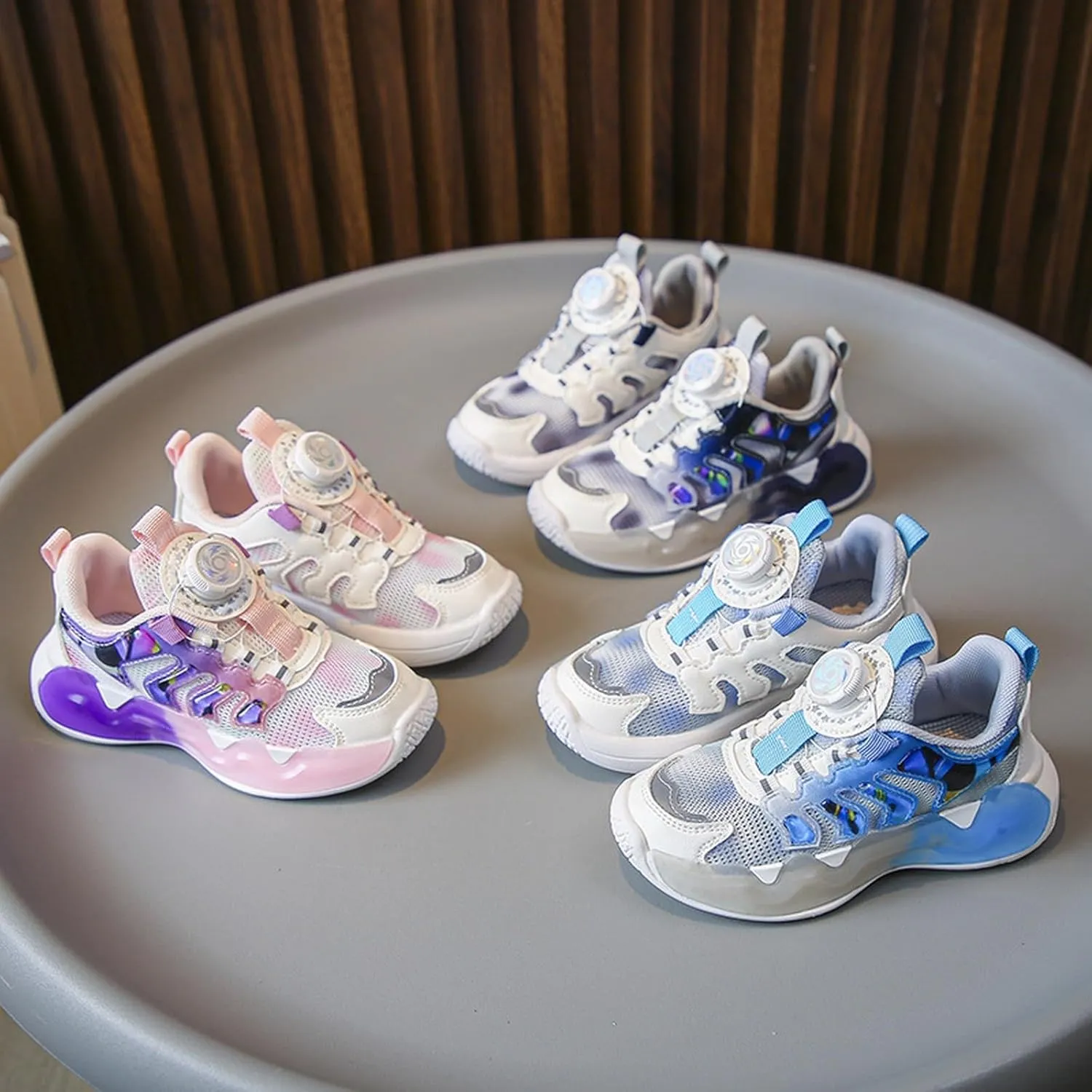 Kids Sneakers for Boys Girls Running Tennis Shoes Basketball Mesh Breathable Athletic Elementary School Shoes