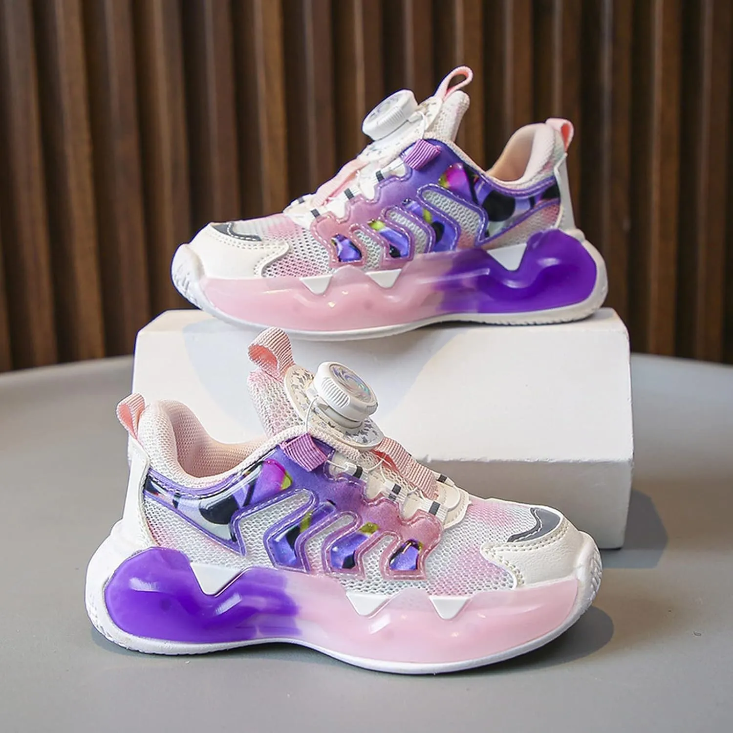 Kids Sneakers for Boys Girls Running Tennis Shoes Basketball Mesh Breathable Athletic Elementary School Shoes