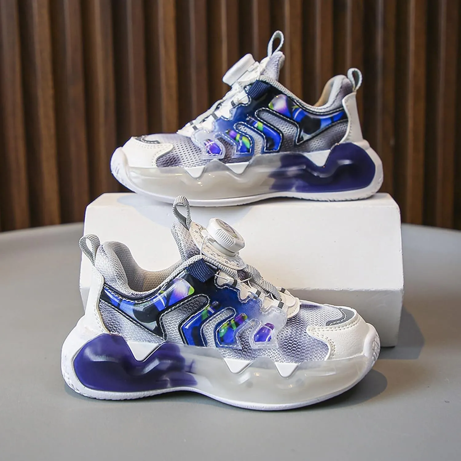 Kids Sneakers for Boys Girls Running Tennis Shoes Basketball Mesh Breathable Athletic Elementary School Shoes