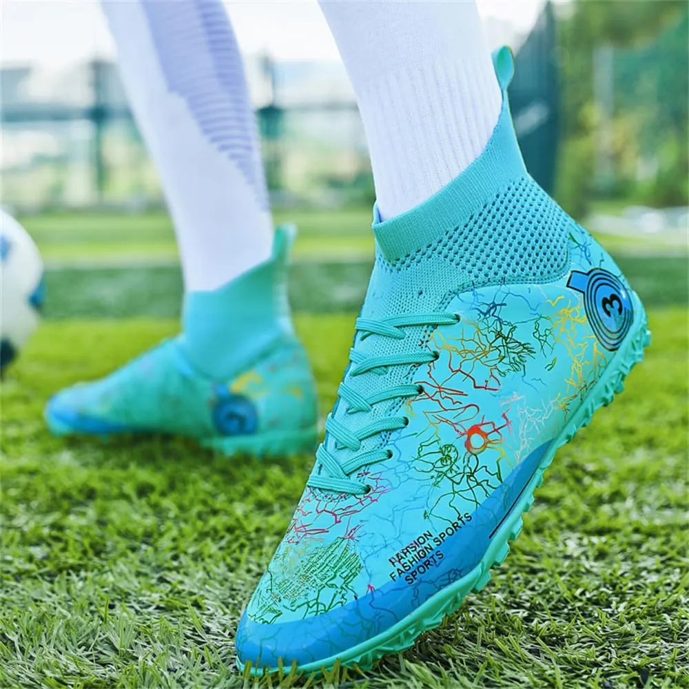 Kids Soccer Shoes Boys Girls Football Trainning Shoes Youth Firm Ground Athletic Turf Shoes Outdoor Professional Soccer Shoes Sneakers