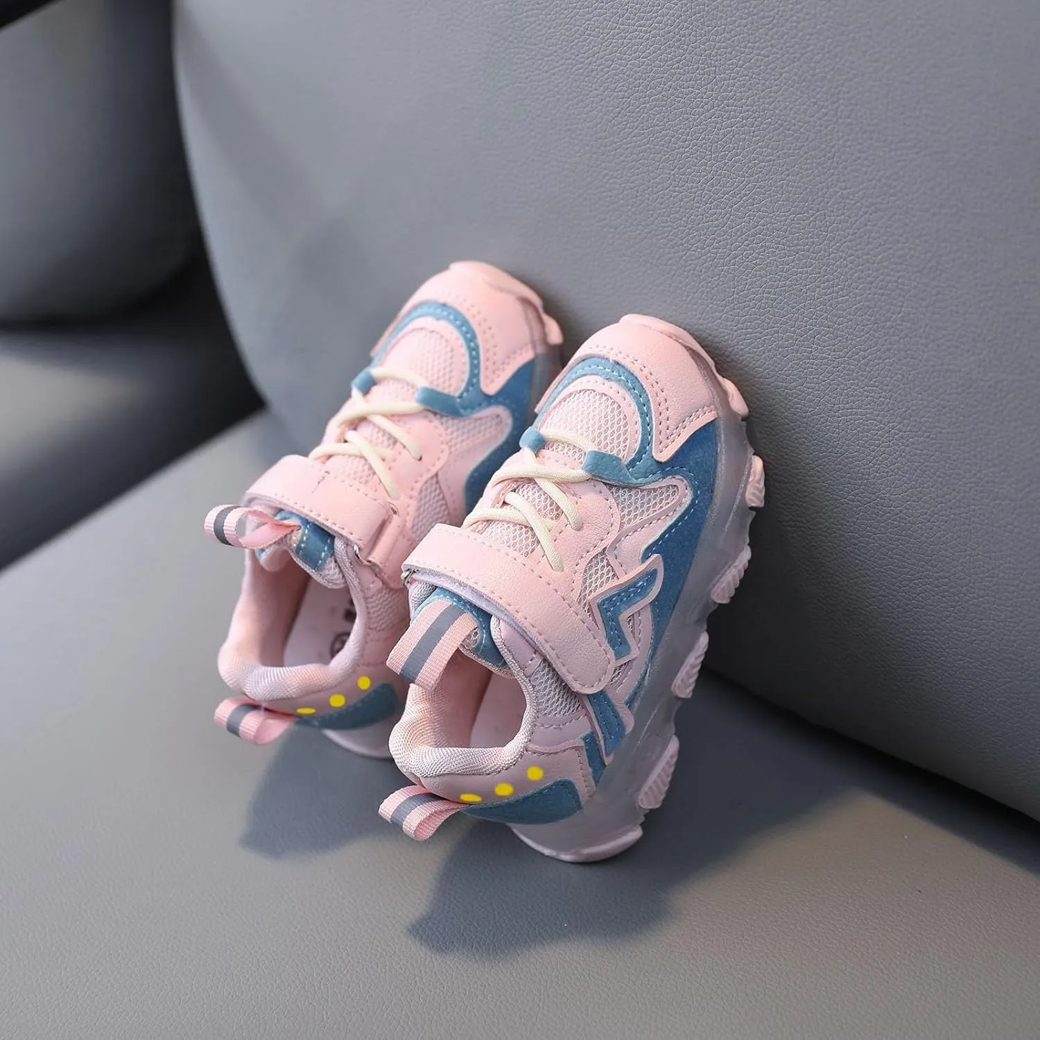 Light Up Breathable Sneaker for Toddler Baby Boys Kids Mesh Open Toe Sport Shoes Outdoor First Walking Running Non Slip