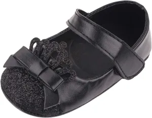 Little Girls Size 8 Shoes Shoe Walking Soft First Leather Girls Crown Shoe Princess Kids Toddler Footwear for Baby Girls