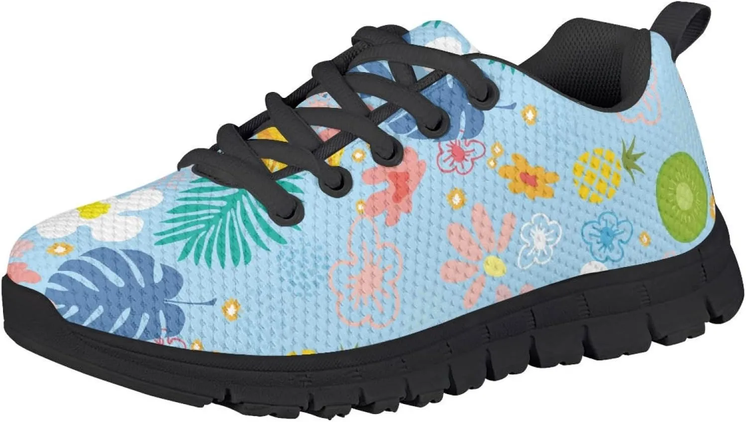 MARSVOVO Print Sneakers for Kids Lightweight Breathable Non Slip Athletic Kids Running Shoes Fashion Most Comfortable School Travel Playing School Walking Shoes for Boys Girls