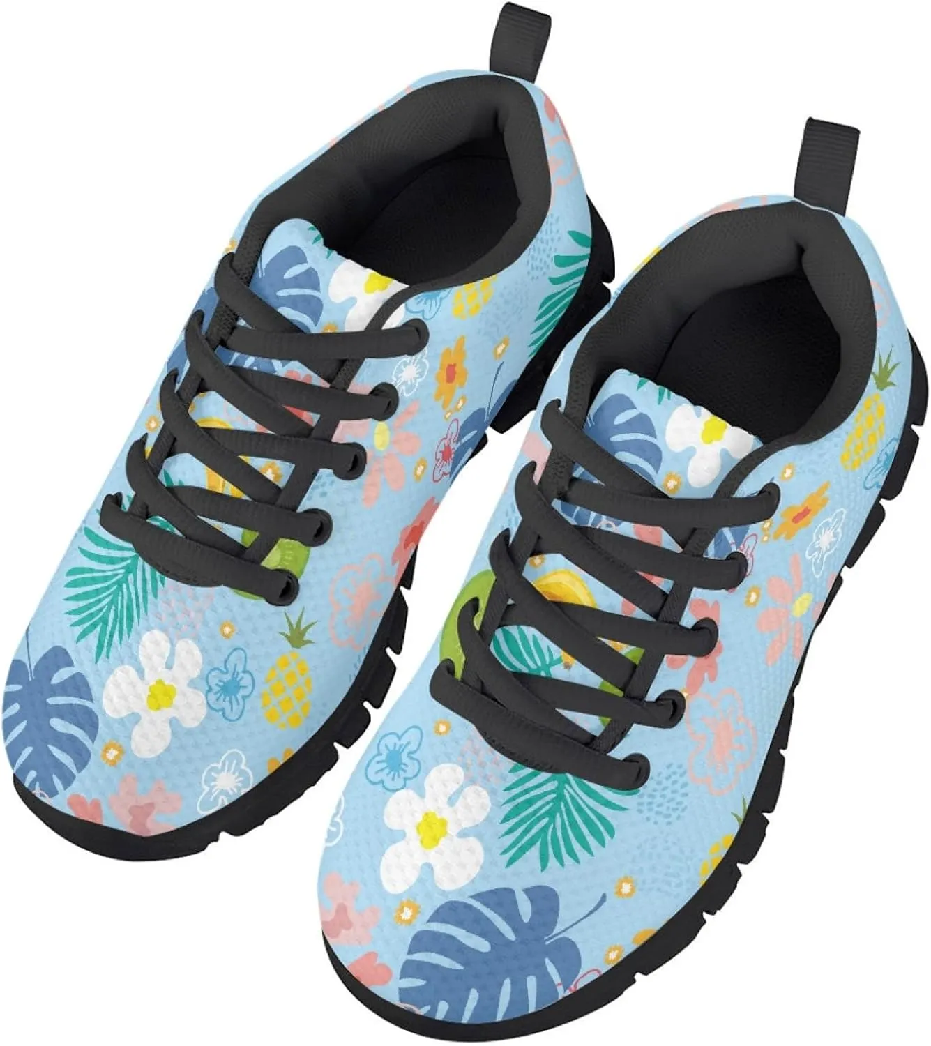 MARSVOVO Print Sneakers for Kids Lightweight Breathable Non Slip Athletic Kids Running Shoes Fashion Most Comfortable School Travel Playing School Walking Shoes for Boys Girls