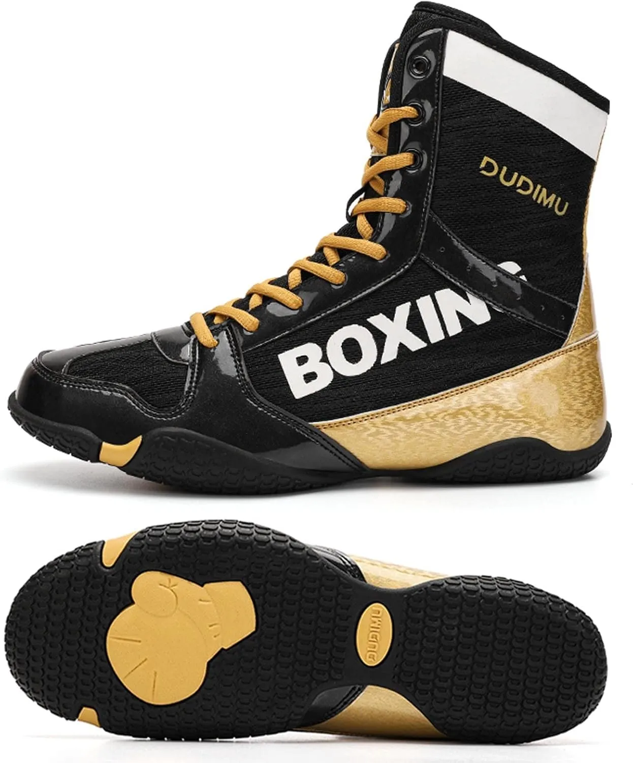 Men Boxing Shoes, Squat Shoes Wrestling Shoes Non-Slip Boxers Trainer Breathable Boxing Boots Wrestling Shoes for Men
