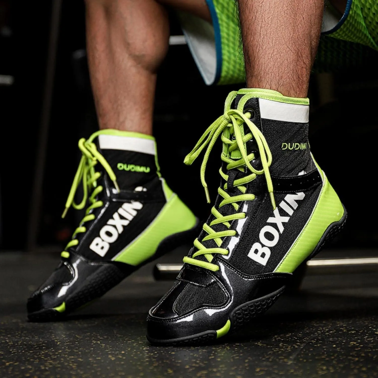 Men Boxing Shoes, Squat Shoes Wrestling Shoes Non-Slip Boxers Trainer Breathable Boxing Boots Wrestling Shoes for Men