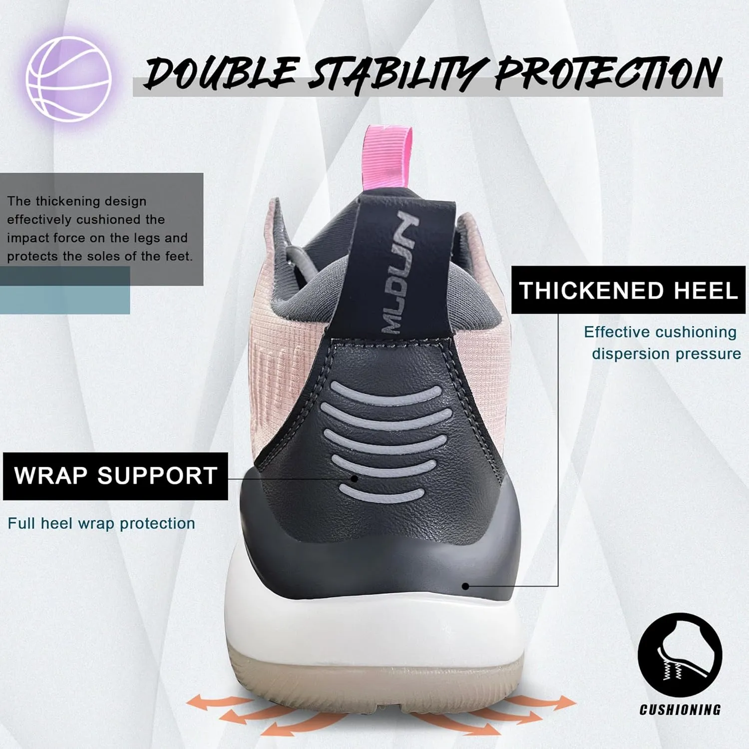Men's Basketball Shoes Breathable Anti Slip Fashionable Graffiti Training Shoes Outdoor Shoes