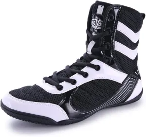 Men's Boxing Footwear, Breathable Wrestling Shoes Teenagers Kickboxing Sparring Boxers Trainers Bodybuilding Boxing Sneaker