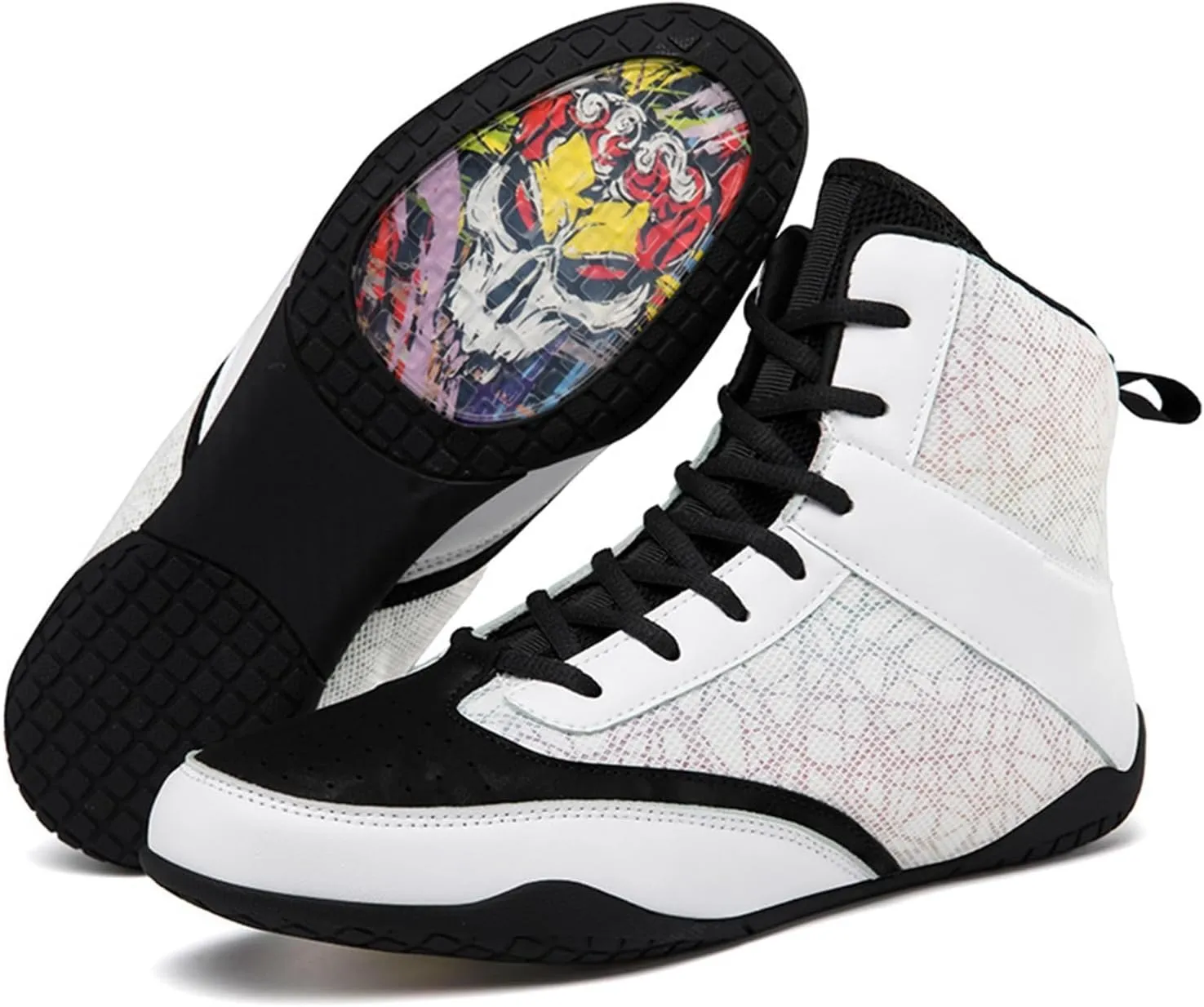 Mens Fashion Boxing Boots Lightweight Breathable Youth Bodybuilding Shoes Non Slip Kickboxing Wrestling Training Shoes
