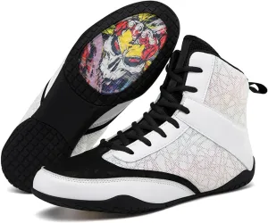 Mens Fashion Boxing Boots Lightweight Breathable Youth Bodybuilding Shoes Non Slip Kickboxing Wrestling Training Shoes