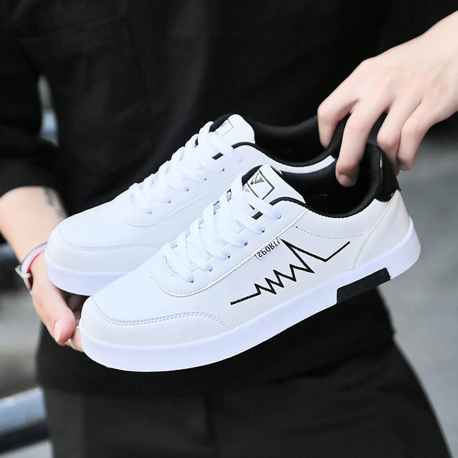 Men's Fashion Versatile Walking Shoes Lightweight Breathable Walking Shoe Gym Tennis Lightweight Barefoot Shoes