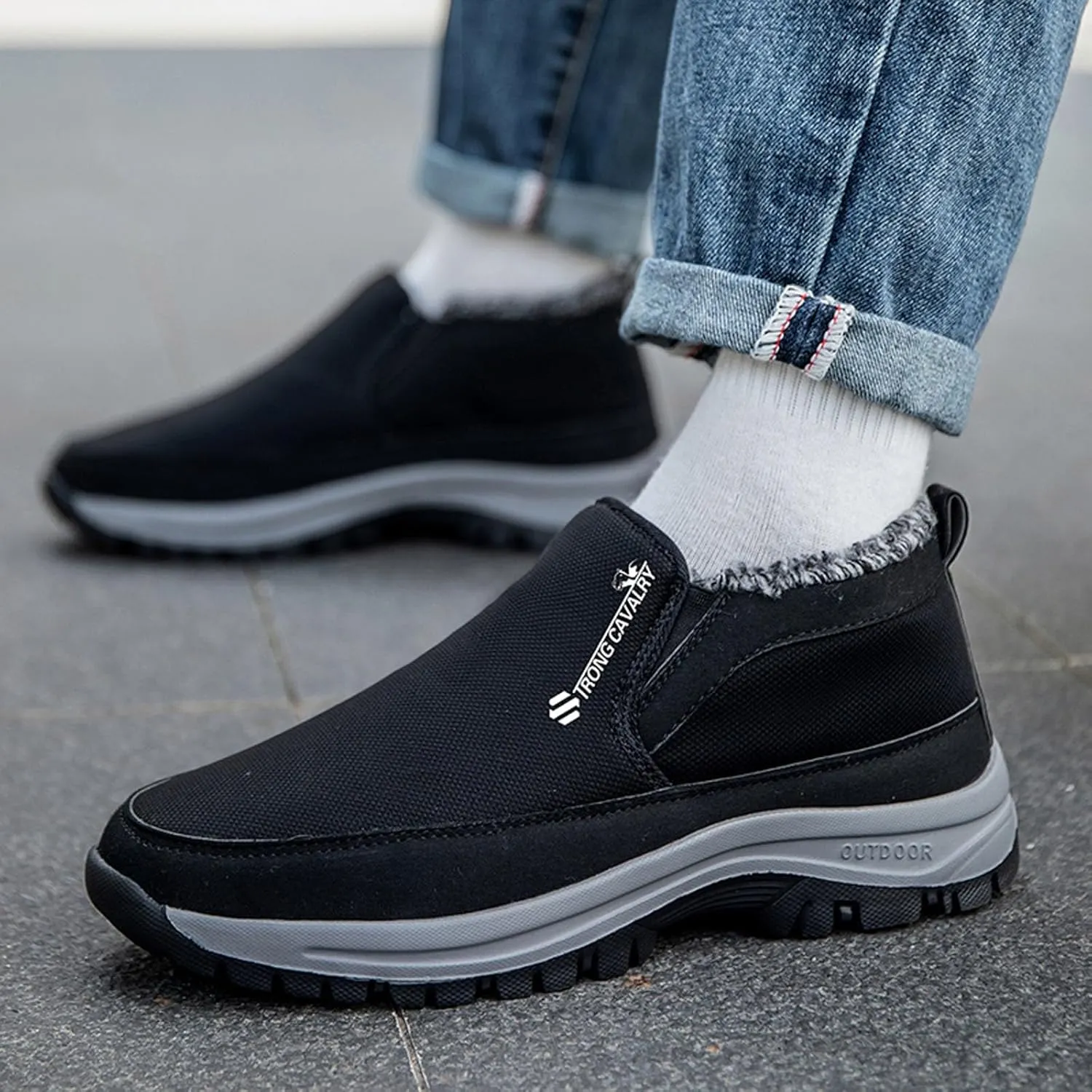 Men's Kiking Shoes Golf Comfortable Mountaineering Solid Color Workout Mens Sneaker