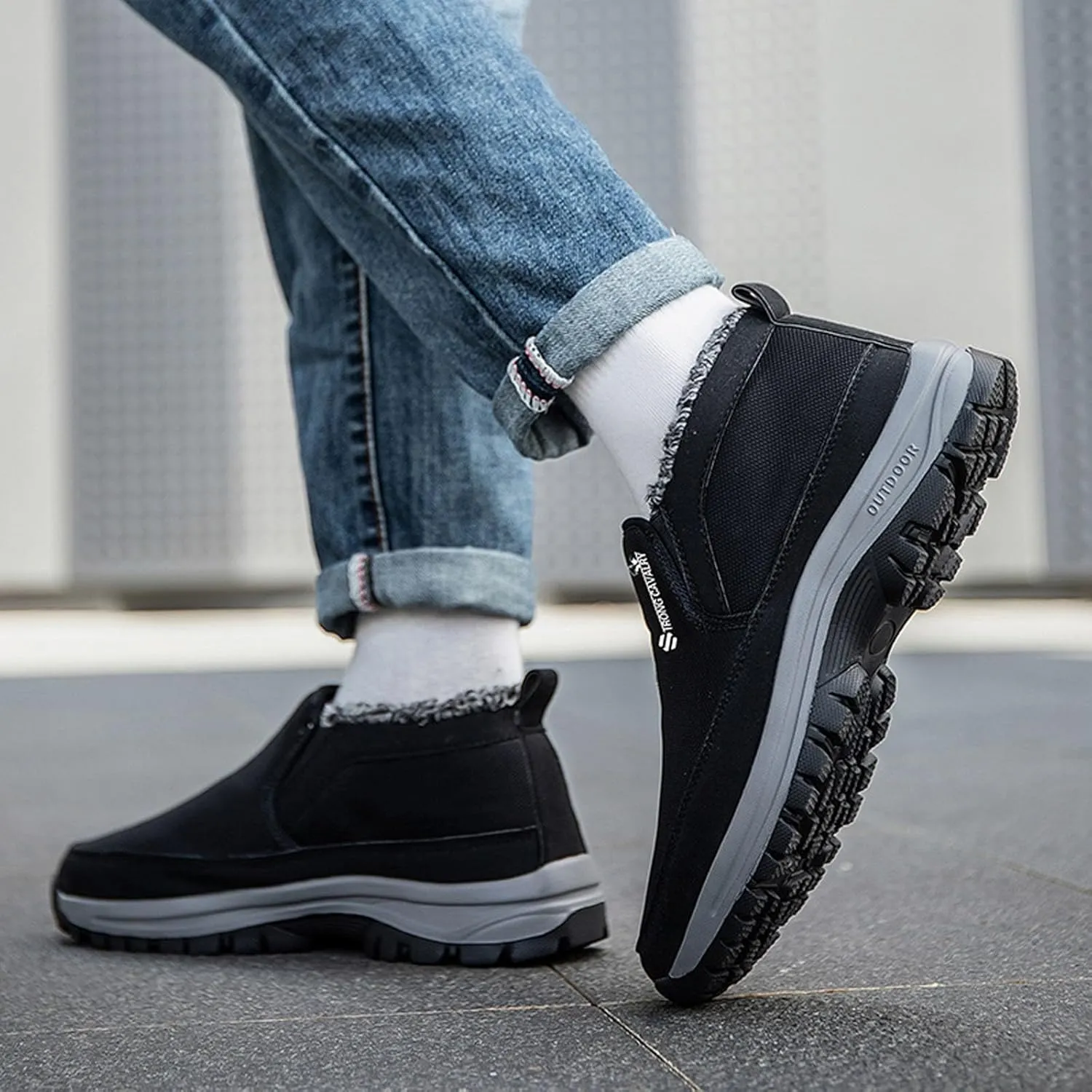 Men's Kiking Shoes Golf Comfortable Mountaineering Solid Color Workout Mens Sneaker