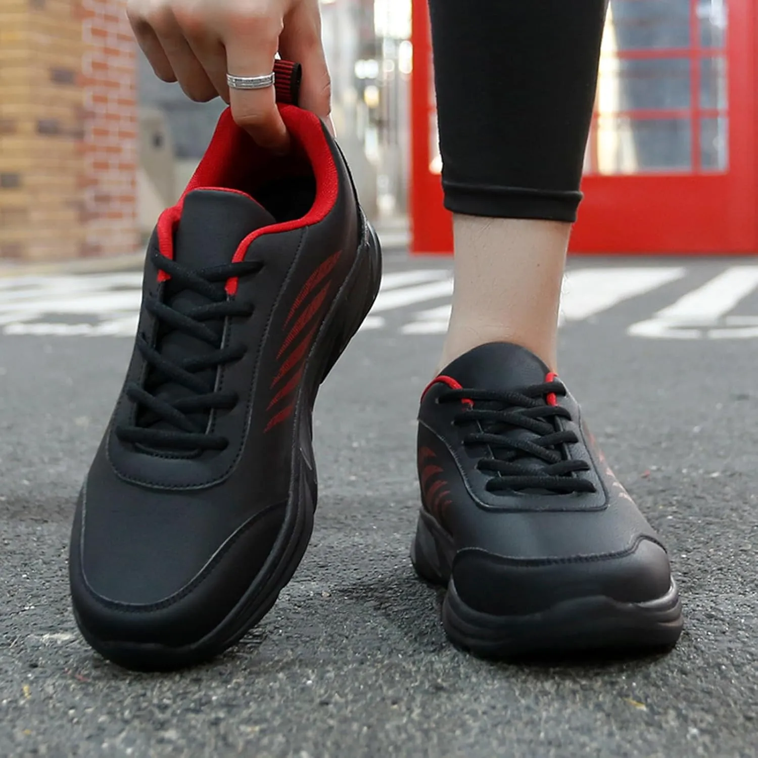 Men's Minimalist Barefoot Shoes Lightweight Breathable Slip on Running Shoe Men's Classic Casual Walking Shoes