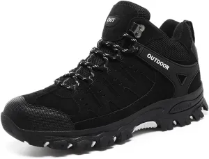 Men's Outdoor Hiking Boots Waterproof Non-Slip Work Boots High Top Trekking Hiking Shoes