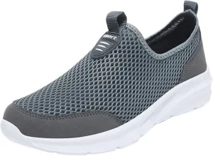 Mens Running Shoes Slip-on Walking Tennis Sneakers Lightweight Breathable Casual Soft Sole Mesh Workout Sports Shoes